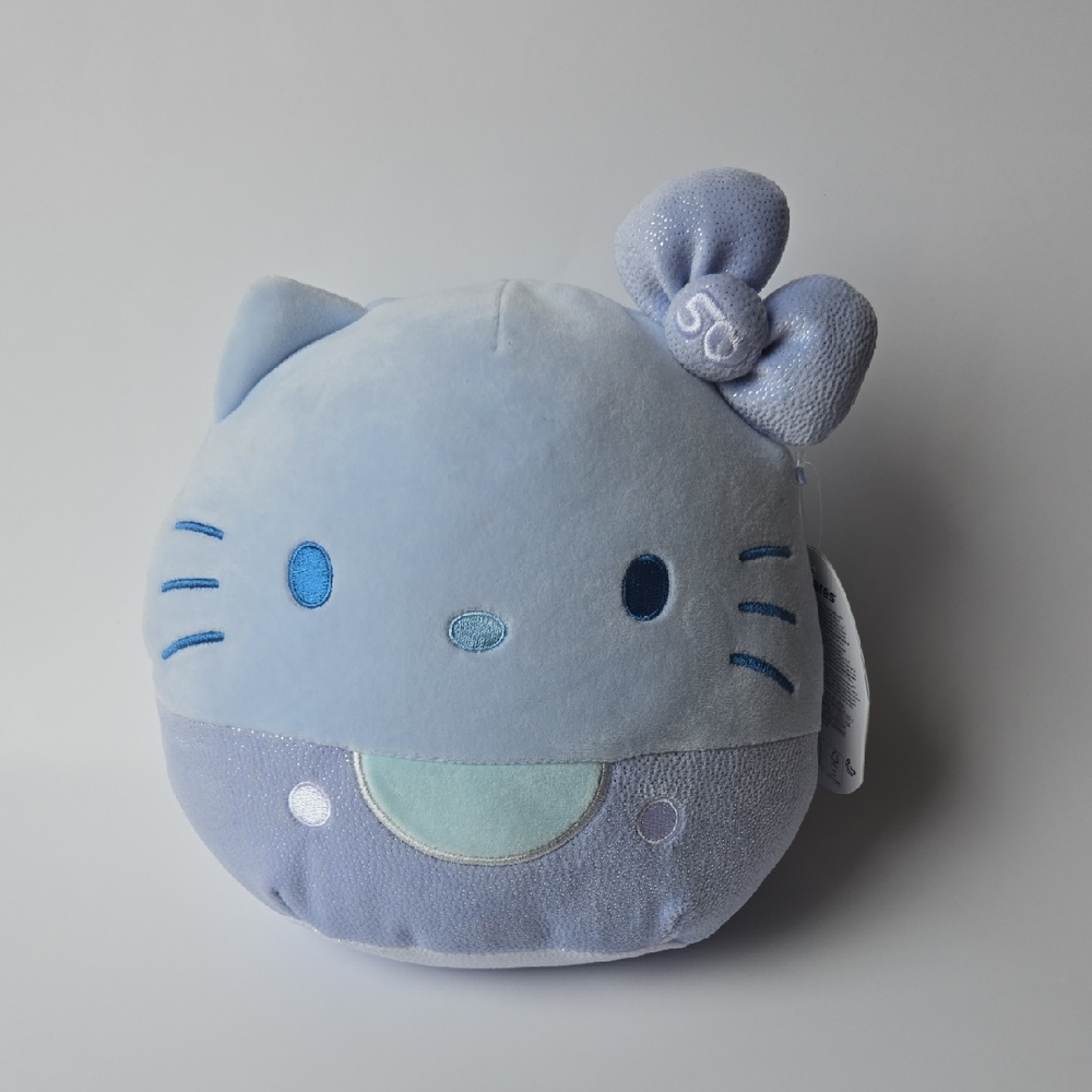 💙🩵NWT Hello Kitty 50th Anniversary Round Plushie 8 inch